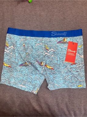 NWT Shinesty "Surfin' Turf" Ball Hammock pouch underwear waves surfers. XL